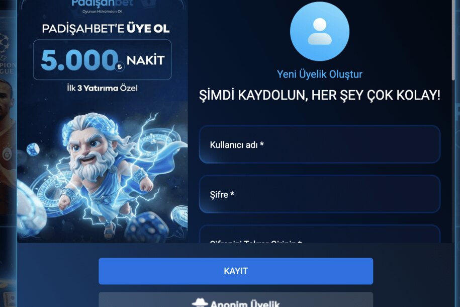 Padişahbet Kayıt